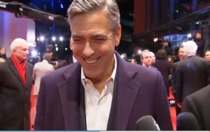 Actor George Clooney at the Berlinale red carpet. Photo grabbed from Reuters video