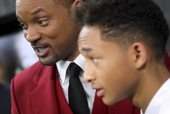  Actor Will Smith and his son Jaden Smith arrive for the premiere of their film ''After Earth'' in New York May 29, 2013. Credit: Reuters/Carlo Allegri 