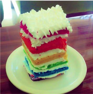 Bacolod Cupcake Cafe's Rainbow Cake