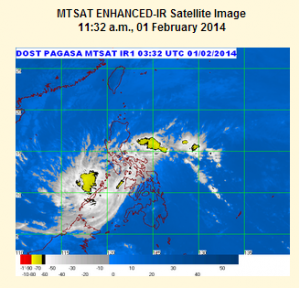 Tropical Storm "Basyang" Feb 1