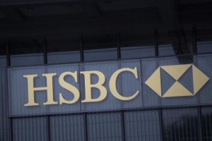 The logo of HSBC is seen on a building in Hong Kong January 9, 2013. Credit: Reuters/Tyrone Siu