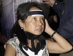 File photo of former Philippine President Gloria Macapagal Arroyo.  The Sandiganbayan said Thursday, Feb.20, that it had junked her appeal to be granted bail.  Photo courtesy Reuters.
