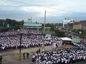 Thousands gather early in Davao Del Norte's INC walk