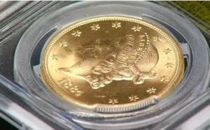A California couple finds a treasure trove of rare Gold rush-era gold coins while walking their dog.  (courtesy Reuters)