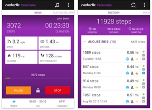 Runtastic Pedometer Fitness App