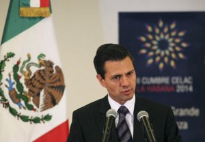 Mexico's President Enrique Pena Nieto addresses the media in Havana January 29, 2014. CREDIT: REUTERS/STRINGER