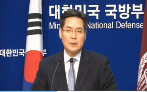 South Korean Defense Ministry spokesman Kim Min-seok says North Korea intentionally launched short-range missiles. 