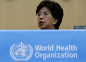 WHO Director-General Chan addresses the 66th World Health Assembly at the UN in Geneva