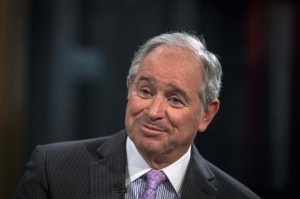  Stephen A. Schwarzman, Chairman and Chief Executive Officer of The Blackstone Group, looks on during an interview with Maria Bartiromo, on her Fox Business Network show; ''Opening Bell with Maria Bartiromo'' in New York February 27, 2014. Credit: Reuters/Brendan McDermid
