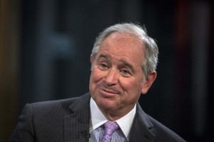 Stephen A. Schwarzman, Chairman and Chief Executive Officer of The Blackstone Group, looks on during an interview with Maria Bartiromo, on her Fox Business Network show; ''Opening Bell with Maria Bartiromo'' in New York February 27, 2014. Credit: Reuters/Brendan McDermid