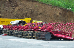 Some of the farm equipment provided by the Iglesia Ni Cristo for use in the eco-farming site in Sitio New Era Alangalang, Leyte. (Eagle News Service)