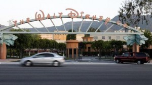 The signage at the main gate of The Walt Disney Co. is pictured in Burbank, California, May 7, 2012. Credit: Reuters/Fred Prouser
