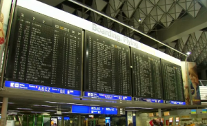 German airline Lufthansa cancels some 3,800 flights as pilots strike over plans by the company to scrap an early retirement deal. (Courtesy Reuters.  Photo grabbed from Reuters video)