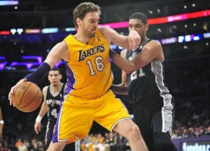 NBA: San Antonio Spurs at Los Angeles Lakers