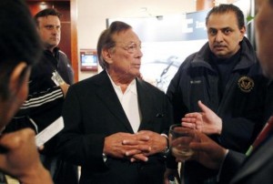 Los Angeles Clippers NBA basketball team owner Donald Sterling attends the Milken Institute Global Conference in Beverly Hills