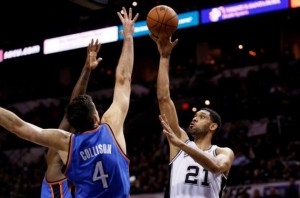 NBA: Playoffs-Oklahoma City Thunder at San Antonio Spurs