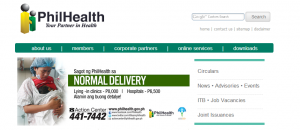 Photo grabbed from Philhealth website
