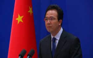 China  ministry's spokesman Hong Lei says Vietnam has gone around making "unreasonable accusations" against it, as tensions flare up over a territorial dispute in the South China Sea. (Photo grabbed from Reuters video)