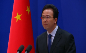 China ministry's spokesman Hong Lei says Vietnam has gone around making "unreasonable accusations" against it, as tensions flare up over a territorial dispute in the South China Sea. (Photo grabbed from Reuters video)