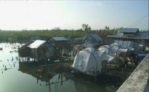 Makeshift tents provided by various foreign aid agencies continue to be used by some of those who survived supertyphoon "Yolanda" (Haiyan) but still have no permanent housing.  (Eagle News Service)