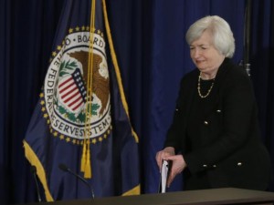 Federal Reserve Board chair Janet Yellen arrives to her news conference in Washington September 17, 2014. Credit: Reuters/Gary Cameron
