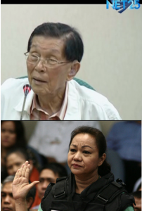 File photos of Senate Minority Floor Leader Juan Ponce Enrile and businesswoman Janet Lim Napoles. Both have entered a plea of "not guilty" to the graft charges in connection to the pork barrel scam on Friday. Sept 5.