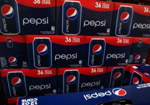 Cases of Pepsi are displayed for sale in Carlsbad, California February 7, 2012. PepsiCo Inc. will report their earnings February 9. Credit: Reuters/Mike Blake