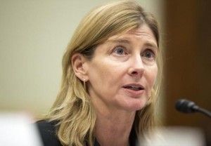  Nancy Lindborg, assistant administrator of the Bureau for Democracy, Conflict and Humanitarian Assistance, at the U.S. Agency for International Development testifies before a House Foreign Affairs Subcommittee hearing on ''global efforts to fight Ebola''? on Capitol Hill in Washington September 17, 2014. Credit: Reuters/Joshua Roberts