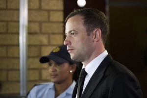 South African Olympic and Paralympic track star Oscar Pistorius arrives at the North Gauteng High Court in Pretoria, September 12, 2014.    Courtesy REUTERS/Rogan Ward