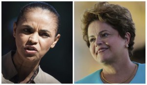  A combination picture of two file photos shows Brazil's presidential candidates Marina Silva (L) of the Brazilian Socialist Party (PSB) in Sao Paulo, and Dilma Rousseff (R) of the Workers' Party (PT) in Brasilia. Credit: Reuters/Bruno Santos (L) and Ueslei Marcelino