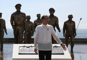 President Aquino in Palo, Leyte (Photo courtesy Ryan Lim/Malacanang Photo Bureau)