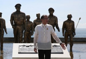 President Aquino in Palo, Leyte (Photo courtesy Ryan Lim/Malacanang Photo Bureau)