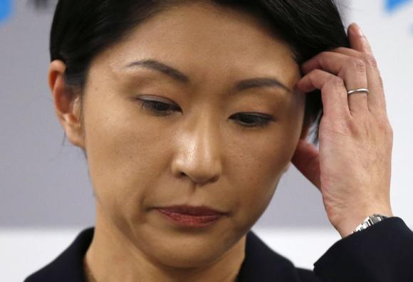 Japan's Economy, Trade and Industry Minister Yuko Obuchi attends a news conference at her ministry in Tokyo October 20, 2014. CREDIT: REUTERS/TORU HANAI