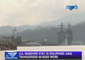 U.S. warships are grounded as the Philippines and the United States conduct joint investigation into the murder of a Filipino transgender.  (Eagle News Service)
