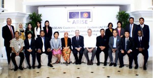 Participants of the workshop on ASEAN Customs Transit System (ACTS) Procedures held in Jakarta on 28-29 October.  (Courtesy ASEAN Secretariat News)