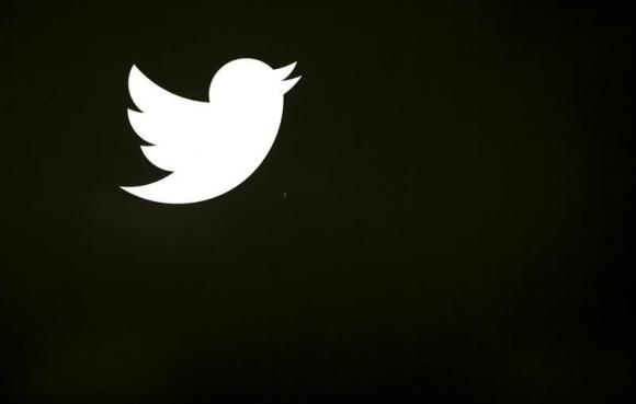 The Twitter logo is shown at the company's headquarters in San Francisco, California October 4, 2013. CREDIT: REUTERS/ROBERT GALBRAITH