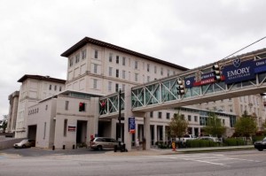 A general view of Emory University Hospital in Atlanta