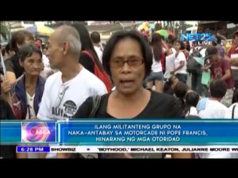 Authorities keep militant groups away from Pope Francis