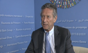 International Monetary Fund (IMF) Economic Counselor Olivier Blanchard described this year's growth as "moderate and uneven." (Photo grabbed from Reuters video/Courtesy Reuters)