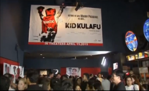 A FILM looking at the childhood of Filipino boxer, Manny Pacquiao premiers in Manila, ahead of one of boxing's most anticipated fights bringing Pacquiao and Floyd Mayweather Jr. face to face next month. (Photo grabbed from Reuters video/Courtesy Reuters)