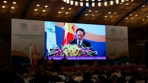 ASEAN Sec-Gen Minh updates world parliamentarians on ASEAN’s Sustainable Development Efforts (Photo courtesy ASEAN Secretariat)