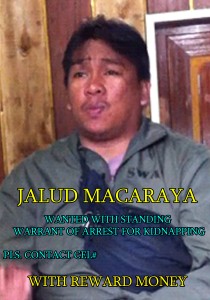 Photo of kidnapping suspect Jalud Macaraya who is reportedly detained in an MILF camp for "safekeeping"  by MILF commander Bravo.  (Photo provided by Norhata Dimakuta)