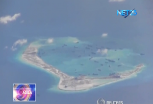 China's increasing reclamation activities in the South China Sea.  U.S. officials say China has added some 2,000 acres (800 hectares) to five outposts in the Spratlys, including 1,500 acres since the start of 2015.