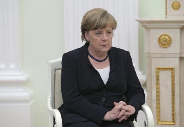 German Chancellor Angela Merkel attends a meeting with Russian President Vladimir Putin at the Kremlin in Moscow, Russia, May 10, 2015. REUTERS/Host Photo Agency/RIA Novosti