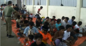 File photo of Rohingya  "boat" migrants who arrived in Indonesia.  (Photo grabbed from Reuters video/Courtesy Reuters)