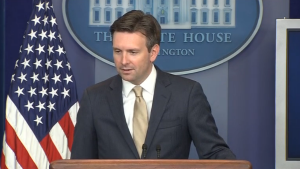 White House spokesman Josh Earnest said President Barack Obama is considering the security situation in the South China Sea. (Photo grabbed from Reuters video/Courtesy Reuters)