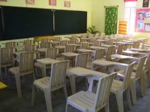 Donated armchairs for students