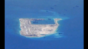 The following is file footage of disputed territories in the South China Sea, ahead of the arbitration case under the UN convention on the law of the sea in The Hague this week. (A photo grabbed from Reuters video)