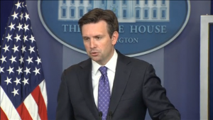 White House confirms U.S.-led forces stepped up air operations in Iraq against Islamic State positions. ( A photo captured from Reuters video)