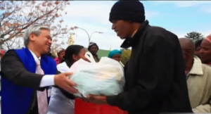 During the INC outreach mission in South Africa. (photo grabbed from INCmedia.org)